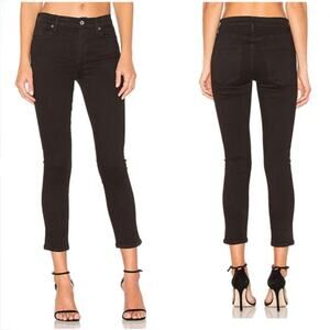 AGOLDE Sophie Crop Jeans in Jet Black - Ankle - Size 26